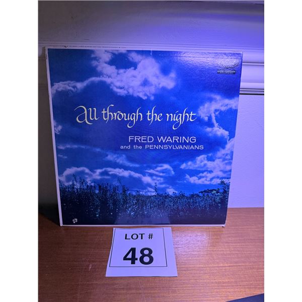 FRED WARING AND THE PENNSYLVANIANS RECORD ALBUM VINYL LP "ALL THROUGH THE NIGHT" HIGH FIDELITY RECOR
