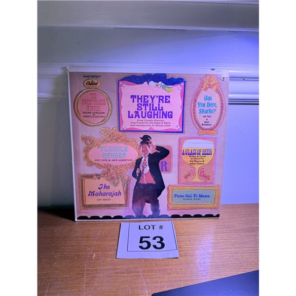 CAPITOL RECORDS COMEDY LP VINYL RECORD "THEY'RE STILL LAUGHING" HIGH FIDELITY RECORDING MID-CENTURY