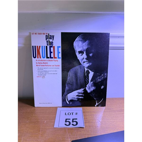 MUSIC MINUS ONE INSTRUCTIONAL LP VINYL LET ME TEACH YOU TO PLAY THE UKULELE COVER PHOTO M110 150 MID