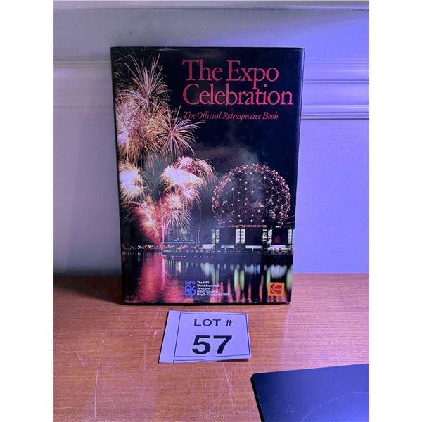 EXPO 86 THE EXPO CELEBRATION HARDCOVER BOOK OFFICIAL RETROSPECTIVE BOOK 1986