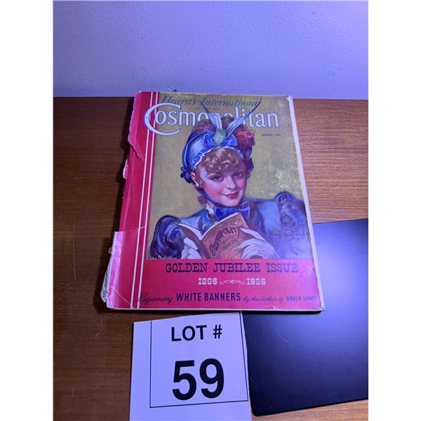 HEARST'S INTERNATIONAL COSMOPOLITAN MAGAZINE PAPER GOLDEN JUBILEE ISSUE APRIL 1936