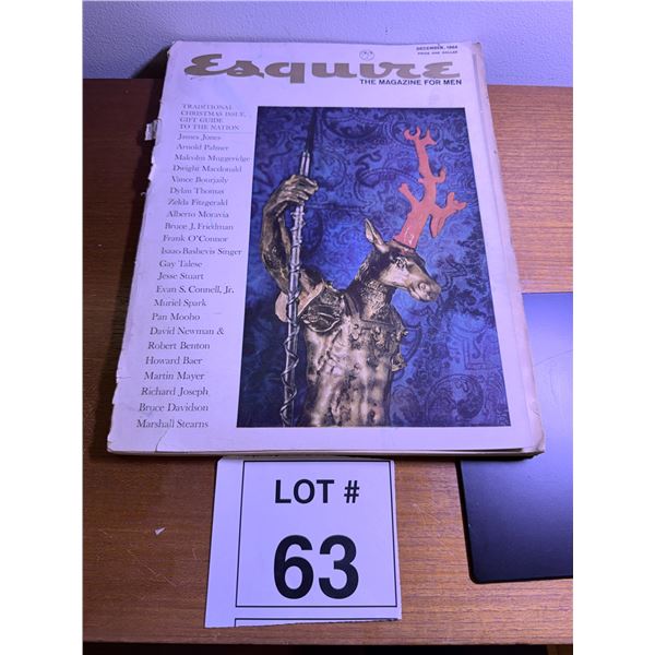ESQUIRE MAGAZINE PAPER ISSUE DECEMBER 1964