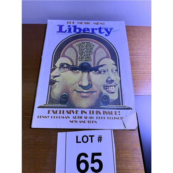 LIBERTY MAGAZINE PAPERBACK SPRING 1973 THE MUSIC MEN COVER 1973