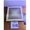 Image 1 : FRAMED OP ART PRINT PAPER CIRCLE GRID DESIGN