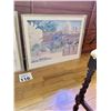 Image 2 : LINDA ADAMS KESLER ART PRINT ON PAPER CARMEL MISSION ARCHITECTURAL SCENE