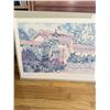 Image 3 : LINDA ADAMS KESLER ART PRINT ON PAPER CARMEL MISSION ARCHITECTURAL SCENE