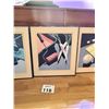 Image 3 : FRAMED ART PRINTS PAPER STILL-LIFE TRIPTYCH SET
