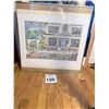 Image 1 : FRAMED PRINT PAPER WATERCOLOUR-STYLE DOWNING HUNTER