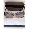 Image 3 : MAUI JIM SUNGLASSES PLASTIC TORTOISE SHELL FRAME WITH BROWN ZIP CASE