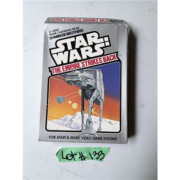 STAR WARS THE EMPIRE STRIKES BACK VIDEO GAME CARTRIDGE IN BOX WITH INSTRUCTION MANUA