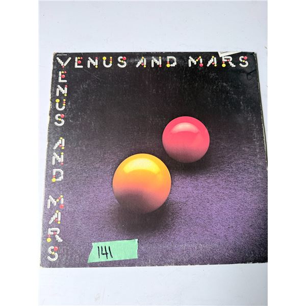 VINYL RECORD ALBUM JACKET VENUS AND MARS