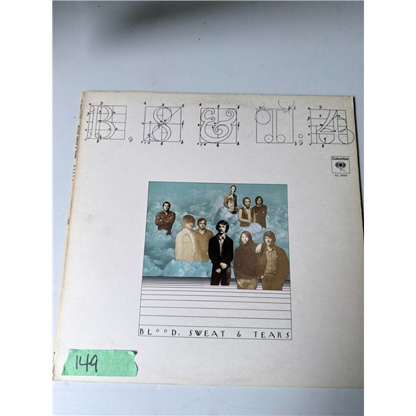 COLUMBIA RECORDS VINYL LP PAPER SLEEVE BLOOD, SWEAT & TEARS  KC 30590
