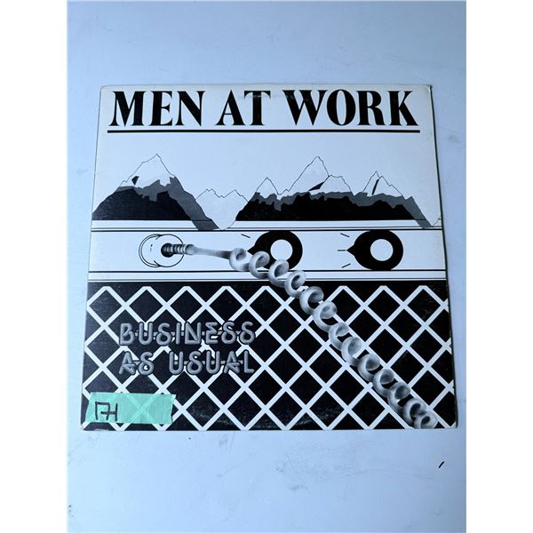 MEN AT WORK VINYL RECORD ALBUM BUSINESS AS USUAL