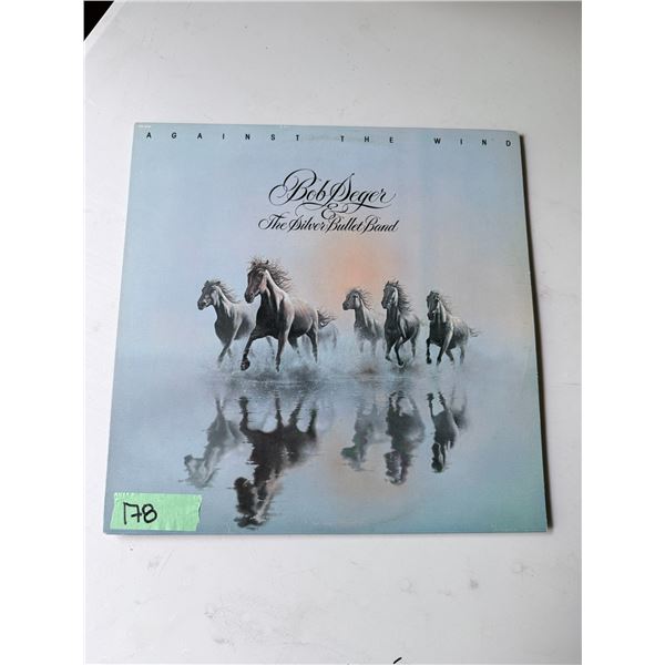BOB SEGER & THE SILVER BULLET BAND VINYL LP RECORD AGAINST THE WIND ALBUM