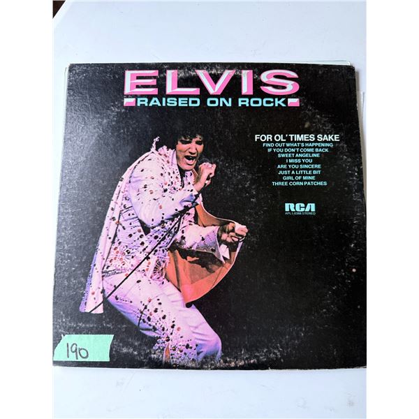RCA ELVIS PRESLEY VINYL LP RAISED ON ROCK APL1-0388 STEREO