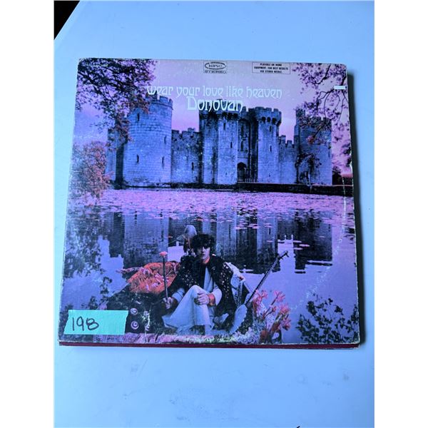 EPIC RECORDS VINYL LP WEAR YOUR LOVE LIKE HEAVEN DONOVAN ALBUM