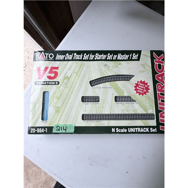 KATO UNITRACK INNER OVAL TRACK SET PLASTIC TRACK V5 VARIATION 5 N SCALE 20-864-1