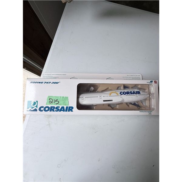 SOCATEC BOEING 747-300 DIECAST MODEL AIRPLANE CORSAIR LIVERY BRAND NEW