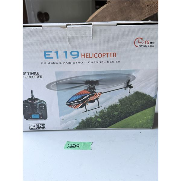 RC HELICOPTER EACHINE E119 2.4GHZ RADIO SYSTEM 6-AXIS GYRO 4-CHANNEL BRAND NEW