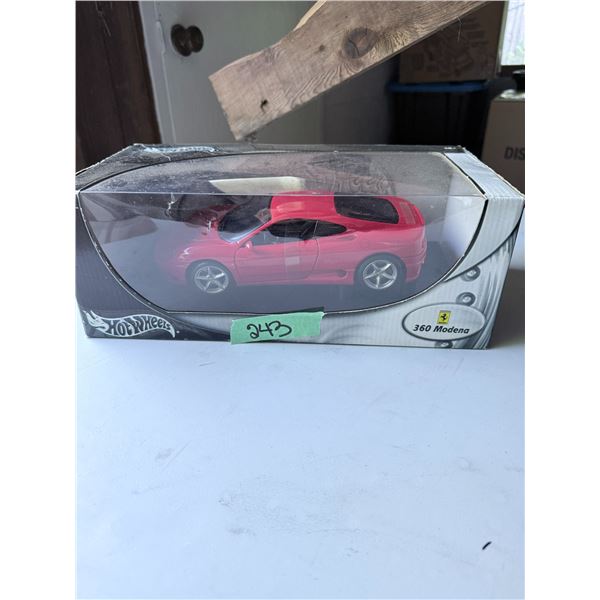 DIECAST MODEL CAR HOT WHEELS FERRARI 360 MODENA RED BOXED