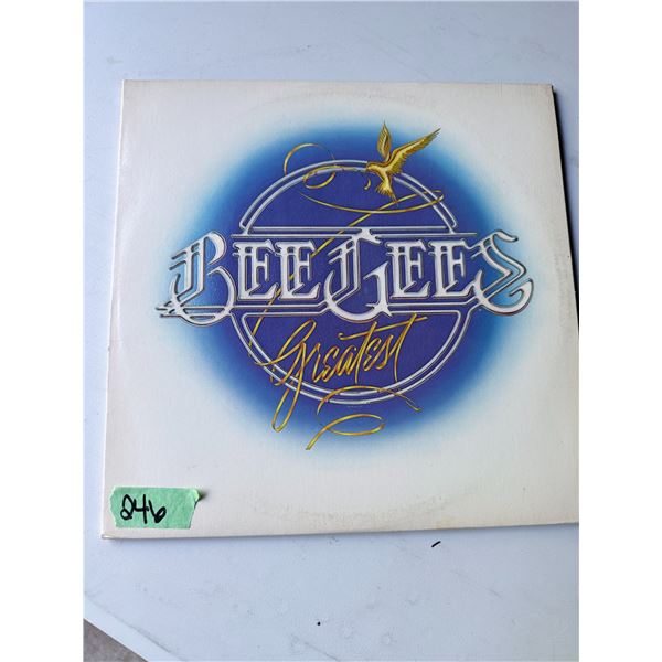 VINYL RECORD BEE GEES GREATEST LP BLUE COVER ART