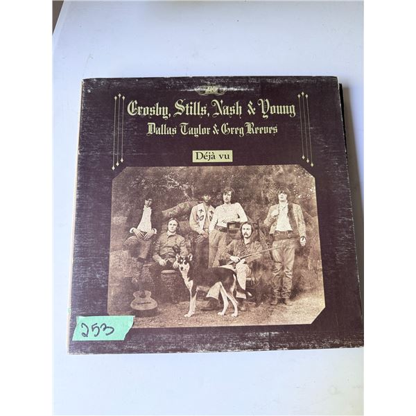 VINYL RECORD ATLANTIC CROSBY, STILLS, NASH & YOUNG DÉJÀ VU ALBUM COVER