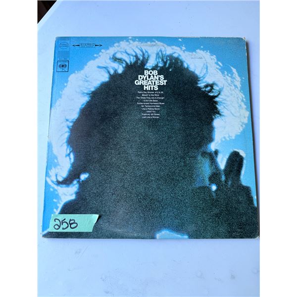 VINYL RECORD BOB DYLAN COLUMBIA STEREO LP "GREATEST HITS" COVER ART