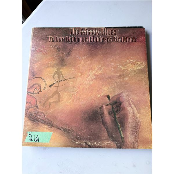 VINYL RECORD THE MOODY BLUES LP TO OUR CHILDREN'S CHILDREN'S CHILDREN COVER ART