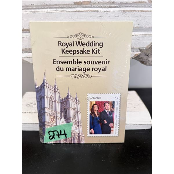 KEEPSAKE KIT CANADA POST PAPER EPHEMERA ROYAL WEDDING 2011 COMMEMORATIVE STAMP COVER