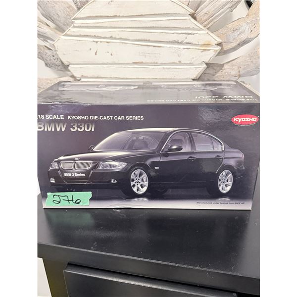 DIE-CAST MODEL CAR KYOSHO 1/18 SCALE BMW 330I IN BOX BRAND NEW