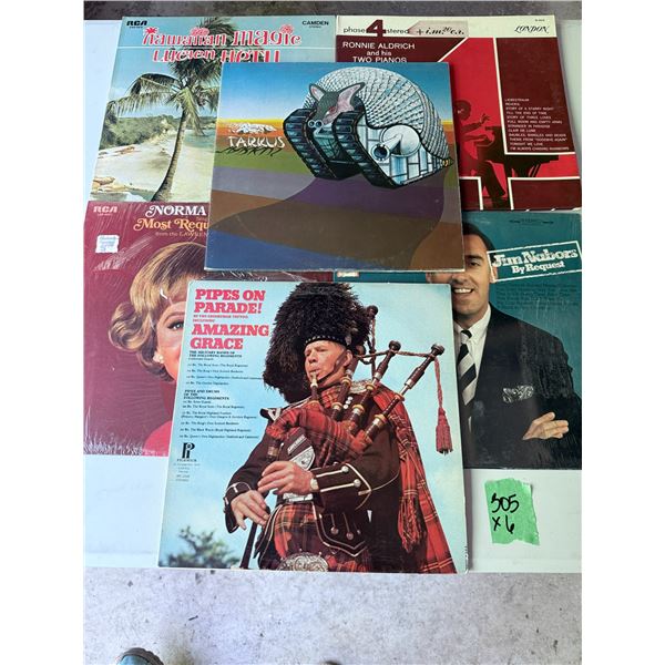 VINYL RECORD ALBUMS VARIOUS ARTISTS 12-INCH LP LOT OF SIX