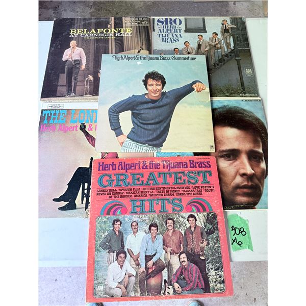 VINYL RECORD ALBUM LOT PAPER SLEEVE ASSORTED POP/INSTRUMENTAL TITLES