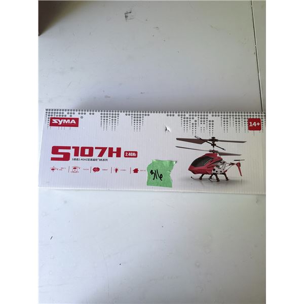 RC HELICOPTER SYMA 2.4GHZ S107H MODEL NUMBER S107H BRAND NEW