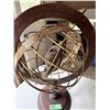 Image 3 : ARMILLARY SPHERE  MAKER METAL AND WOOD CELESTIAL RINGS WITH ZODIAC/TEMPERATURE MERIDIAN SCALE