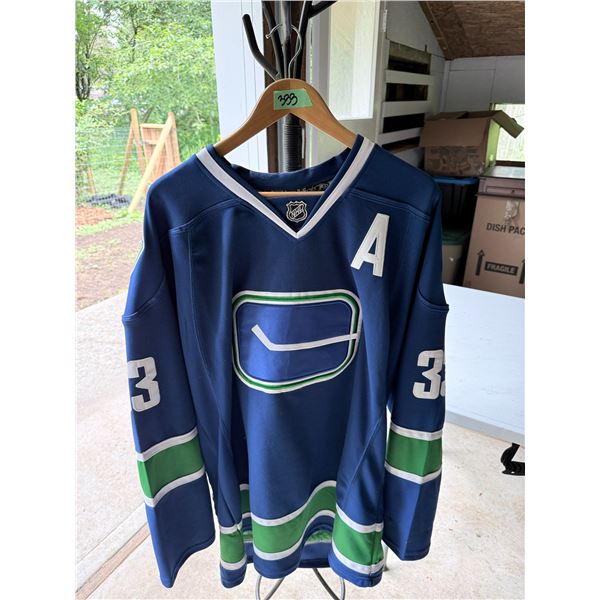 HOCKEY JERSEY REEBOK NHL AUTHENTIC H. SEDIN #33 SIZE LARGE