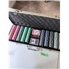 Image 1 : POKER CHIP SET  PLASTIC CHIPS ALUMINUM CARRYING CASE BRAND NEW