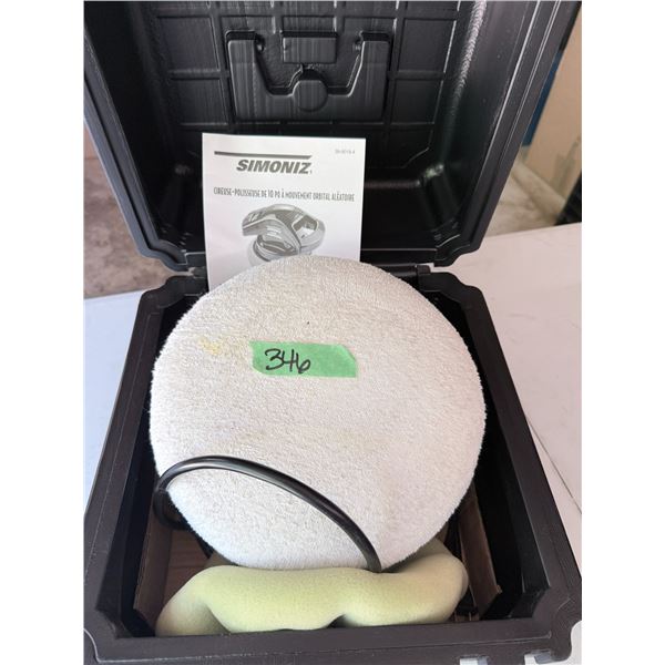 SIMONIZ 10-INCH RANDOM ORBITAL POLISHER IN CASE