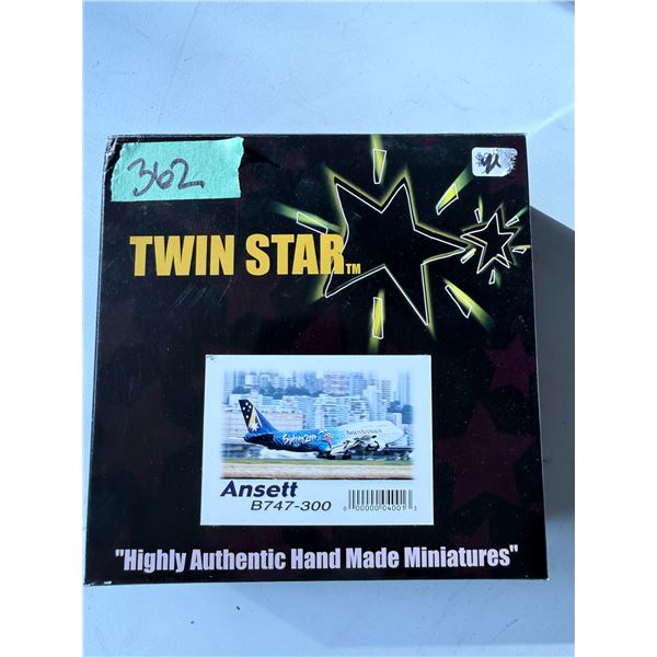 TWIN STAR ANSETT B747-300 AIRCRAFT MODEL DIECAST