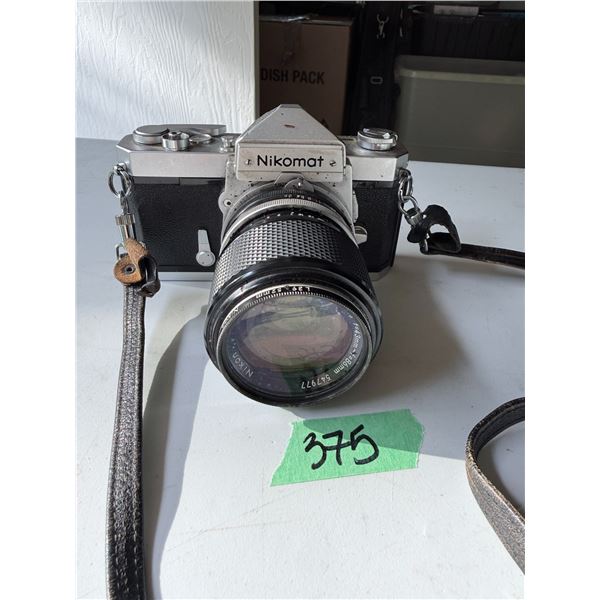 NIKOMAT FILM SLR CAMERA WITH NIKKOR 43MM LENS
