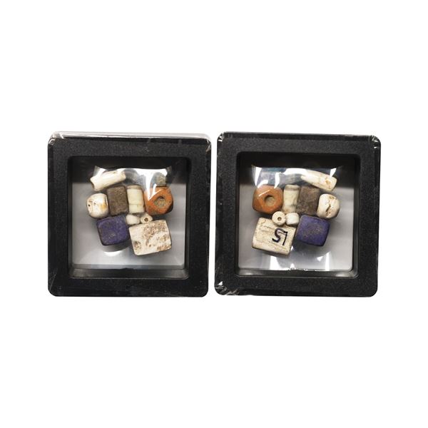 Ancient, Etched Beads, Quartz & Carnelian Bead (2nd - 3rd Century BC), 10 Beads