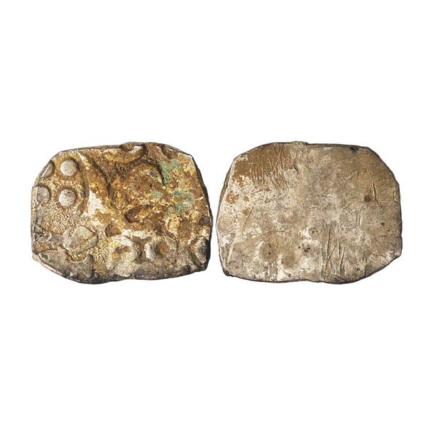 Archaic Coinage, Punch Marked, attributed to Kosala Janapada (c. 00-300 BC), Silver Karshapana, 2.78