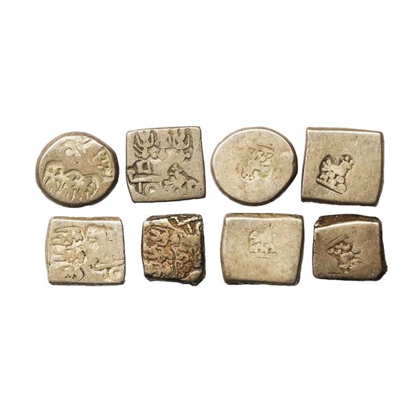 Magadha Janapada, Imperial Series VII, Set of 4, Silver Karshapana, 3.09 gms, 3.33 gms, 3.26 gms, 3.