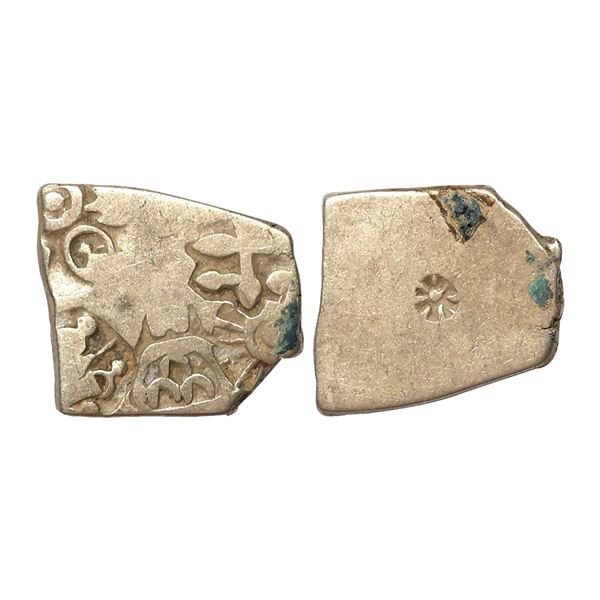 Punch Marked, Attributed to Magadha Janapada, Silver Karshapana, 3.34grams.