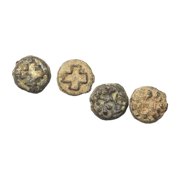 Vidarbha, Pauni Region (2nd Century BC), Cast Copper Unit, Set of 2 coins, 4.21 gms, 2.57 gms