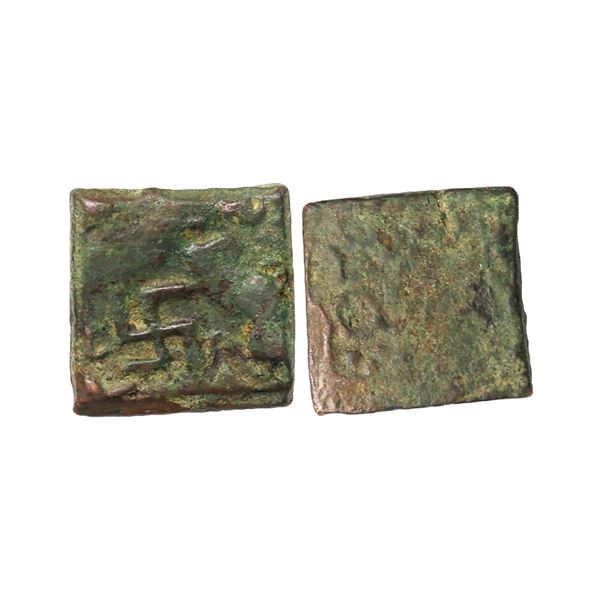 Satavahanas, Nasik Type(1st Century BC), Copper Unit, 4.20 gms