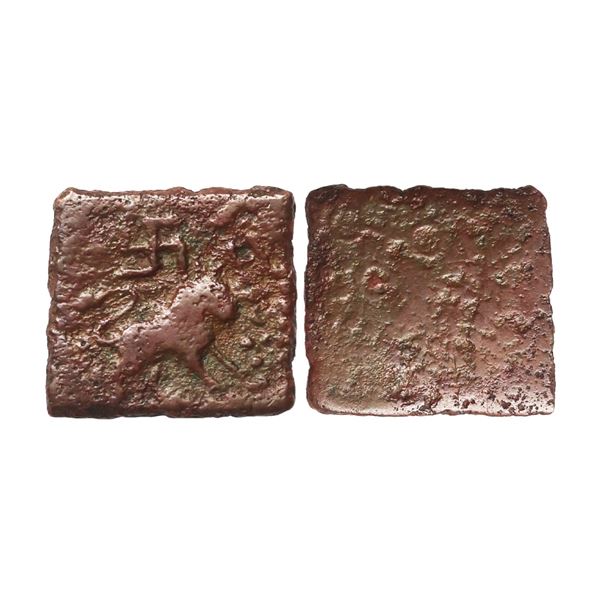 Satavahanas, Sri Satakarni (100-50 BC), Copper Unit, 4.57 gms