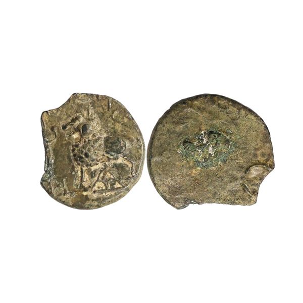 Satavahanas, Sri Satakarni (100-50 BC), Alloyed Copper Unit, 2.82 gms