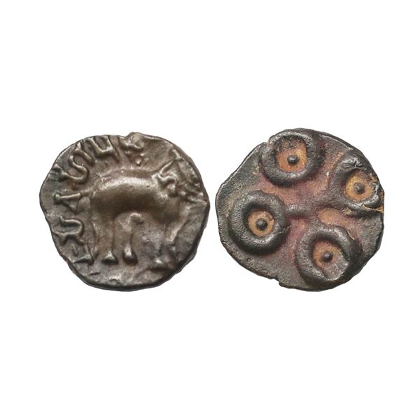 Satavahanas, Vasishtiputra Siva Sri Pulumavi (152-160 AD), Potin Unit, 2.54 gms