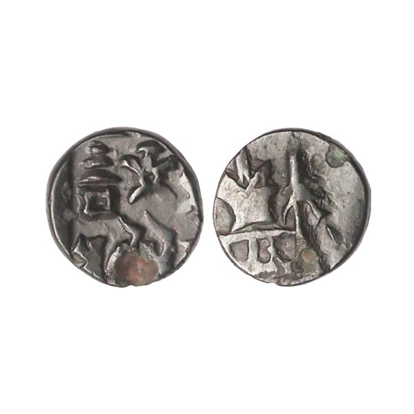 Panchala, Agnimitra II (1st Century BC), Copper Fractional Unit, 2.04 gms