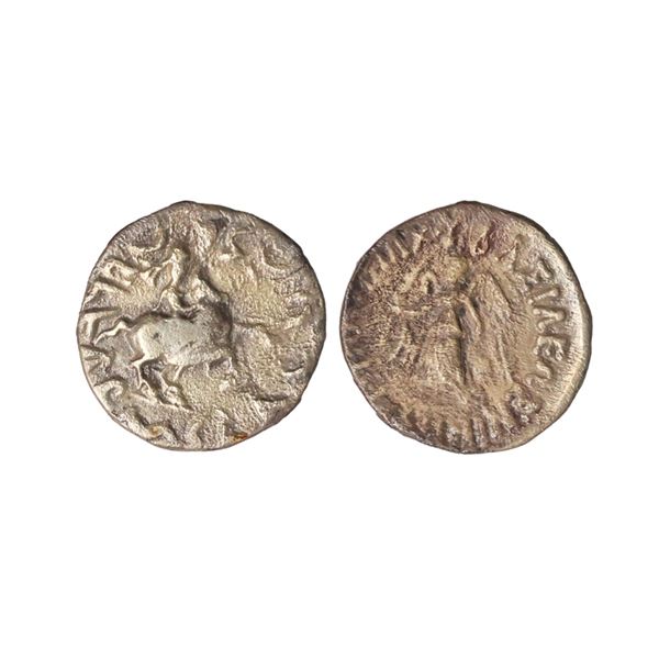 Indo Greek, Antimachus II (174-165 BC), Silver Drachm, 2.12 gms